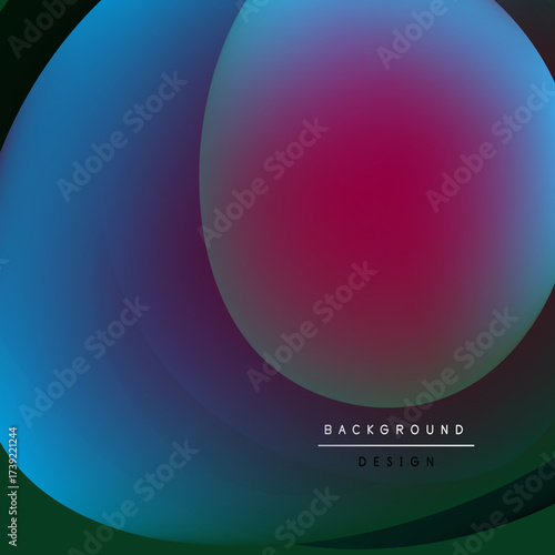 Abstract gradients overlap, creating vibrant visual effect. Smooth color transitions dominate composition. Minimalist design.