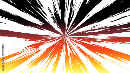 集中線効果線爆発炎背景