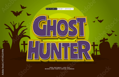 ghost hunter editable text effect