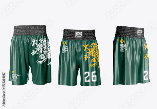 Boxing Shorts Mockup
