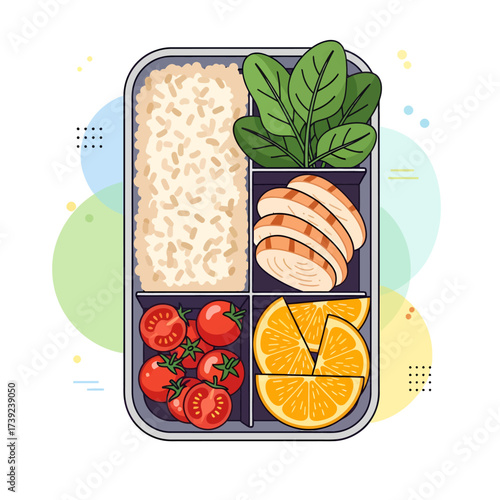 A colorful vector illustration set of food and drink icons, including healthy fruit, sweet bakery desserts, breakfast meals like croissants and coffee, and restaurant items such as sandwiches and hamb