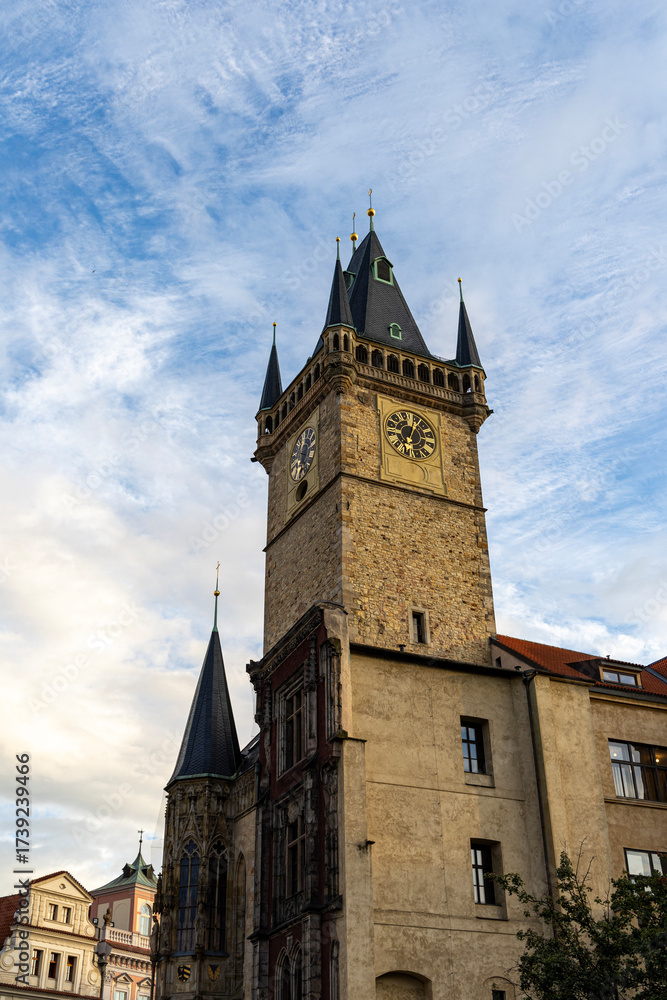 Fototapeta premium The historical central part of Prague, Czech Republic. View of the city.