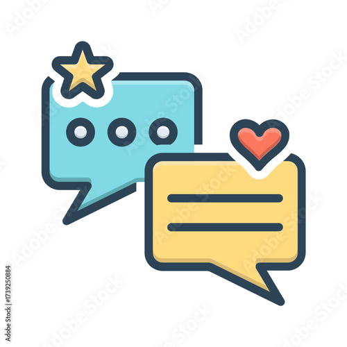 Vector color shadow icon for Testimony