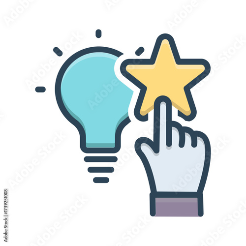Vector color shadow icon for Factual