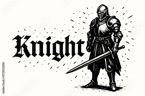Medieval Knight Contrast.