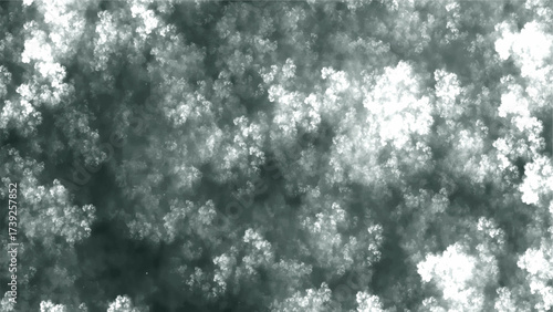 Abstract cloudy texture in black, gray, and white tones with a smoky and misty atmosphere. Storm clouds, fog, or cosmic nebula effects. Light and shadow dramatic, moody, and textured background