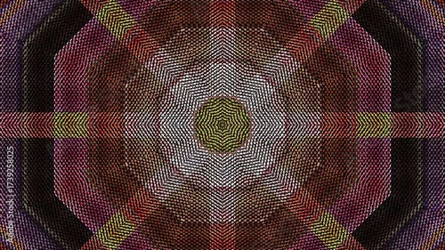 abstract lines colorful light shining round shape in center, Abstract background moving stripes and flashing with shining light