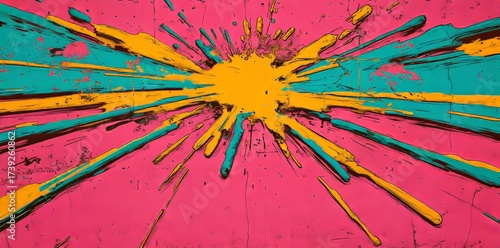 The image in question is an abstract explosion background that contains a pink center surrounded by bright energy sparks