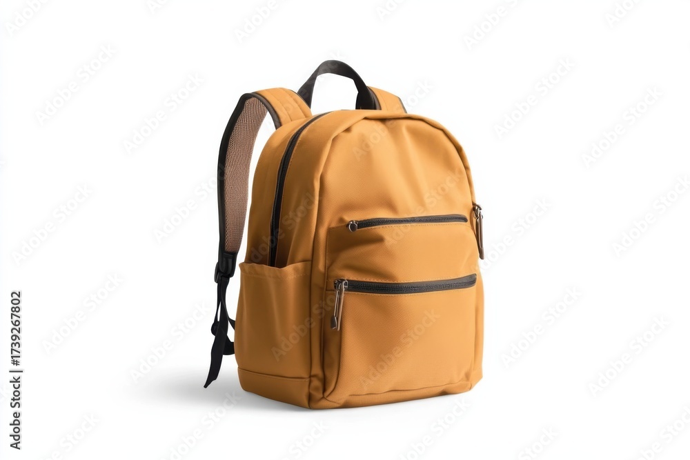 Fototapeta premium School Backpack on White Background 