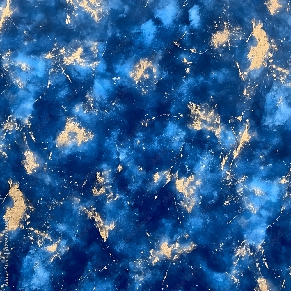 Fototapeta premium Abstract Blue Gold Marble Texture Background Design