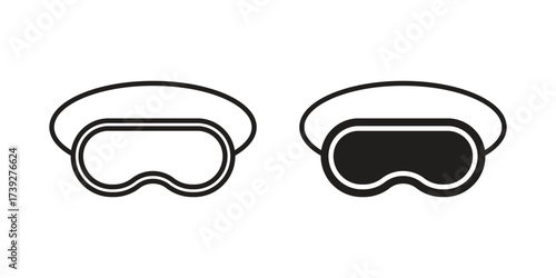 Eye mask icon simple vector symbol