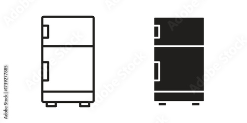 Fridge icon simple vector symbol