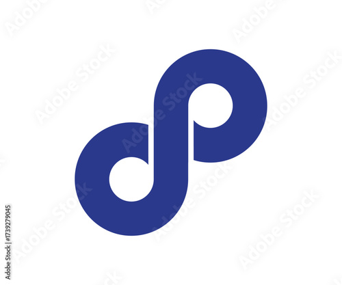 Infinity or unlimited logo icon design illustration