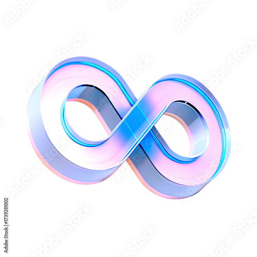 3d crystal light holographic glass figures in shap isolated on white background, png, ai generated