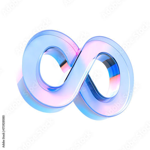 3d crystal light holographic glass figures in shap isolated on white background, png, ai generated
