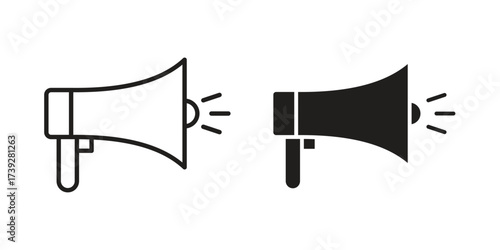Loud Speaker icon simple vector symbol