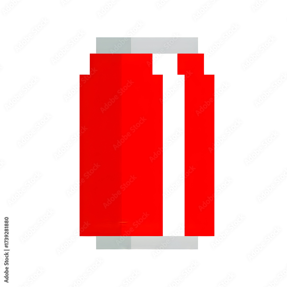 custom made wallpaper toronto digitalRed soda can illustration with pixelated design and transparent background