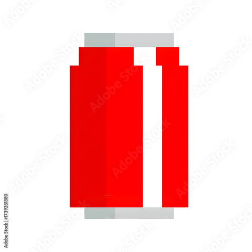 Wallpaper Mural Red soda can illustration with pixelated design and transparent background Torontodigital.ca