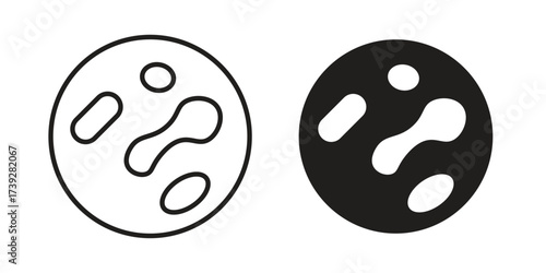 Microorganism icon simple vector symbol