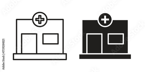 Pharmacy icon simple vector symbol