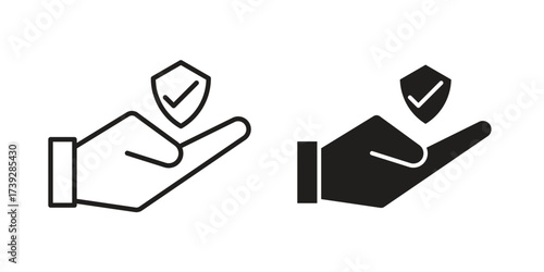 Policyholder icon simple vector symbol