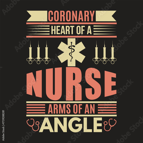Coronary Heart of a Nurse Arms of an Angel Medical Appreciation