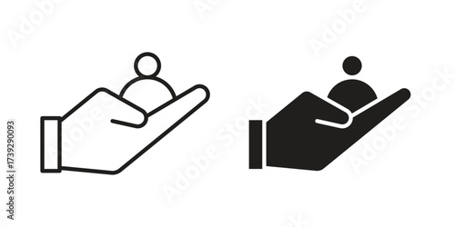 Retention icon simple vector symbol