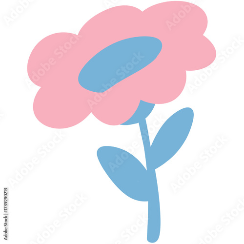 Minimal Pastel Bloom Flower