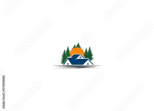 a unique house vactor logo