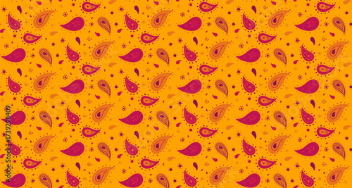 Striped paisley mandala linen. Artwork rug by leaf vintage. Sample design on oriental poster.