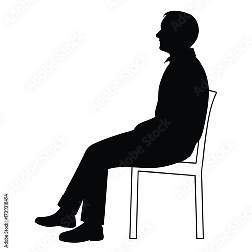 man sitting on chair 