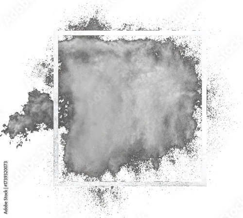 Abstract Transparent Smoke Dust Cloud Frame