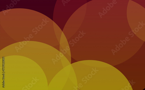 Bright artistic vector illustration: abstract golden-orange floral summer background with wave pattern and sun-like gradient lines