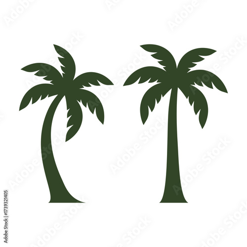 Palm Tree Silhouette Set of Two