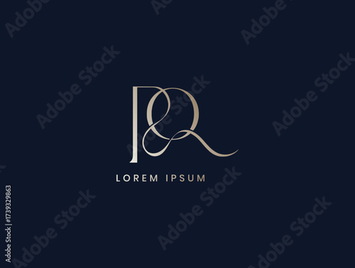 pq letter luxury logo design, qp lettermark, pq business brand logo