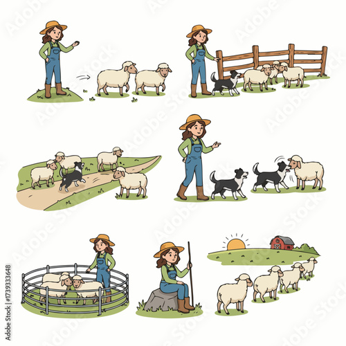 Farmers with milk and dairy products