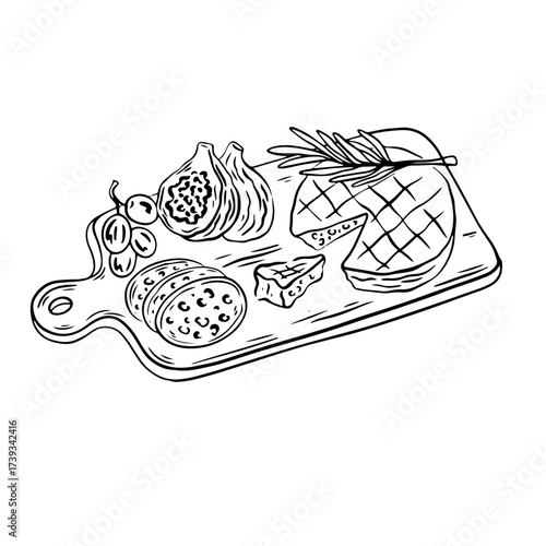 Hand Drawn Charcuterie⁠
