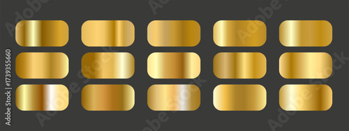 Elegant metallic gold gradients . Premium vector background textures for luxury style.