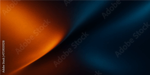 An abstract colorful background with glowing blue wave lines in dark space motion design art illustration