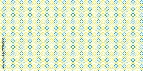 Abstract trendy square overlapping vector colorful repeat scales fabric textile clothing wallpaper texture design.	
