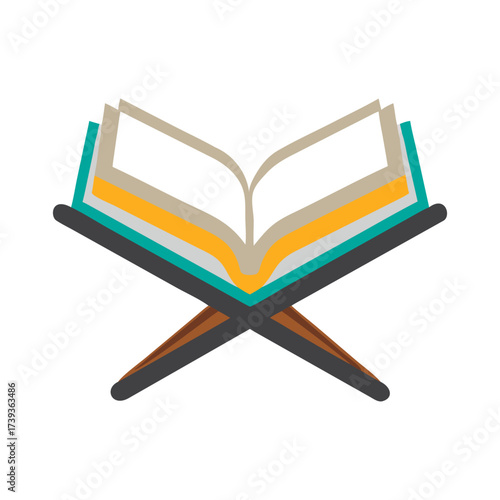 vector illustration Quran isolated on white backgrond.eps