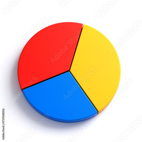 Free Download Colorful pie chart representation for creative data visualization - GFXLoad