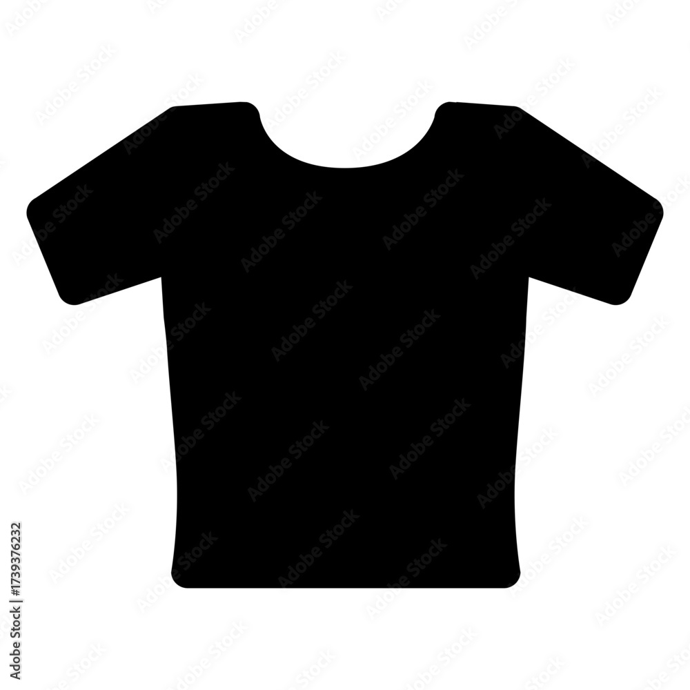 Naklejka premium Icono con silueta de camiseta tipo t-shirt