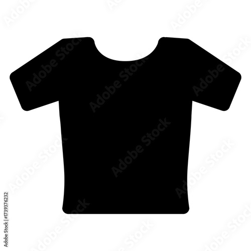 Icono con silueta de camiseta tipo t-shirt