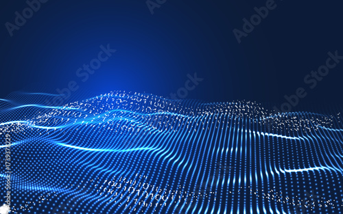 Abstract tech network connection dots. Digital technology and big data analysis background. White background with plexus lines. Geometric background with abstract mesh