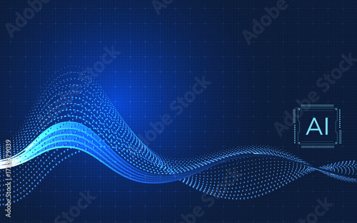 Abstract tech network connection dots. Digital technology and big data analysis background. White background with plexus lines. Geometric background with abstract mesh