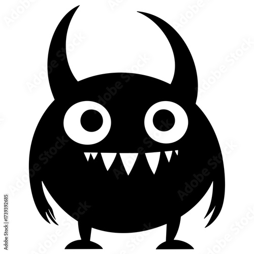 Halloween Cute Monster Solid Illustration