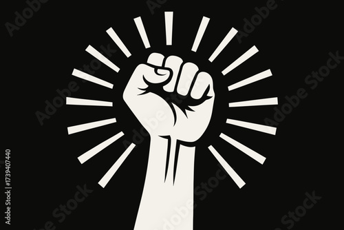 Revolution Fist Symbol — Power, Resistance and Freedom Concept