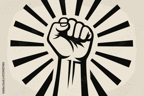 Revolution Fist Symbol — Power, Resistance and Freedom Concept