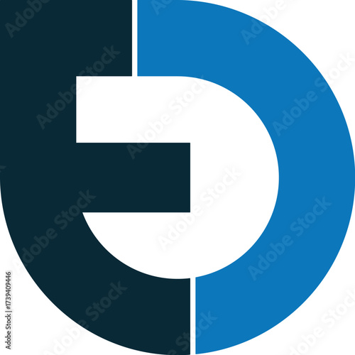ED logo design. FD logo design. DE logo design. Simple, Minimalist logo design